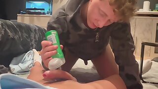 Twink Rides Sucks And Fucks Big Cock