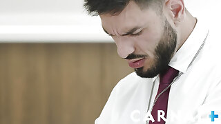 Staghomme - Hot obedient Milo Miles gives holy priest deepthroat