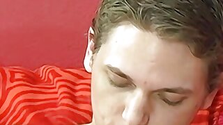 19y old twink Nathan Daniels cums while jerking off solo