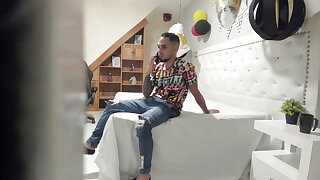 Perverted brother-in-law records me in my girlfriend's room