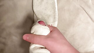 Cum on my white hanes ankle socks