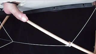 Boy Stimulates the Glans with Shocks and Gets an Incredible Cumshot.