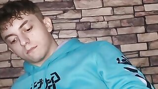 Young twink jerks off