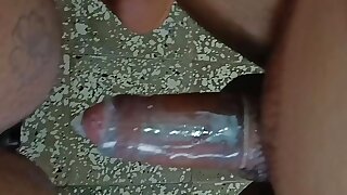 My neighbor puts his huge thick black cock on all fours.