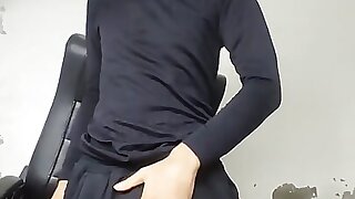 Try to Masturbate in Shop but Anyone Come and Seduce