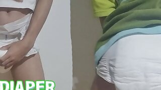 ABDL Diaper Boy Showing his diaper