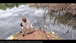 Self-sucking and fucking in the tight ass of a femboy fisherman! The exclusive is hot!