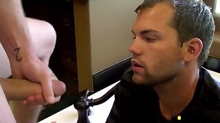 BoyPissing: Preston Ettinger feast on Dustin Fitch and his pals delicious dicks and hot piss