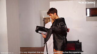 Shock therapy from a muscle daddy to a young twink