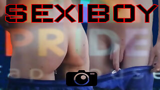 Sexy Boy Doing Exercise and Shower