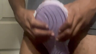Cumming for Fuzzy Slippers (Purple&Green)