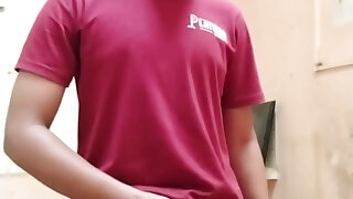 Horny teen boy on he worked