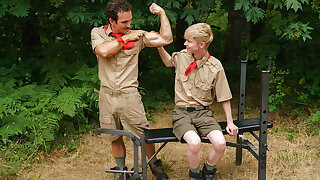 Work Out with the Twink Scout Boy - BoysAtCamp
