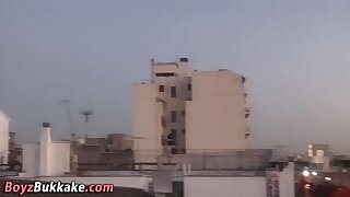 Latino twink facialized