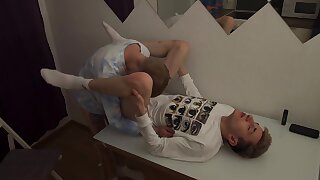 The Guy Started Seducing A Twink With A Big Dick For A Juicy Ass Fucking