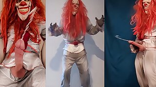Cosplay Clown porn Monster porn insane Clown has a big cock and big cumshots